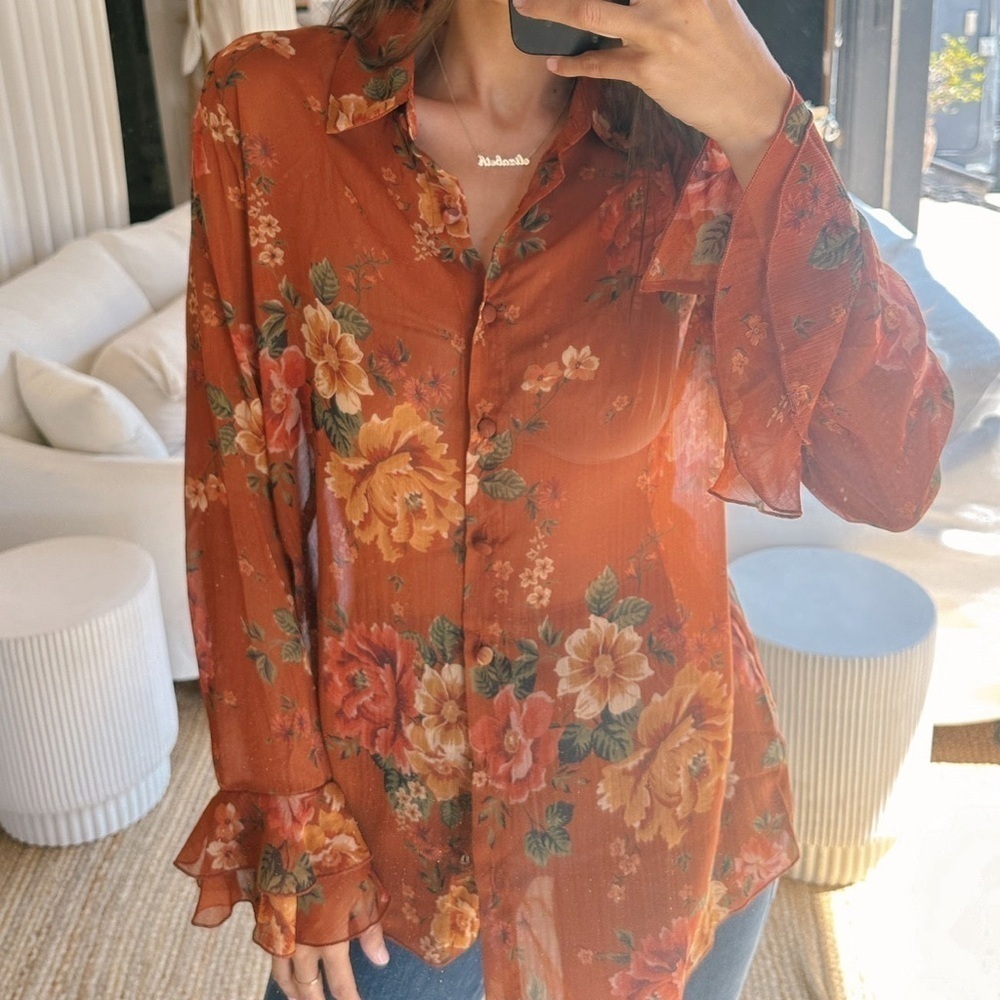 SHOW ME YOUR MUMU Carmela Top In Garden Harvest - Picture 5 of 8